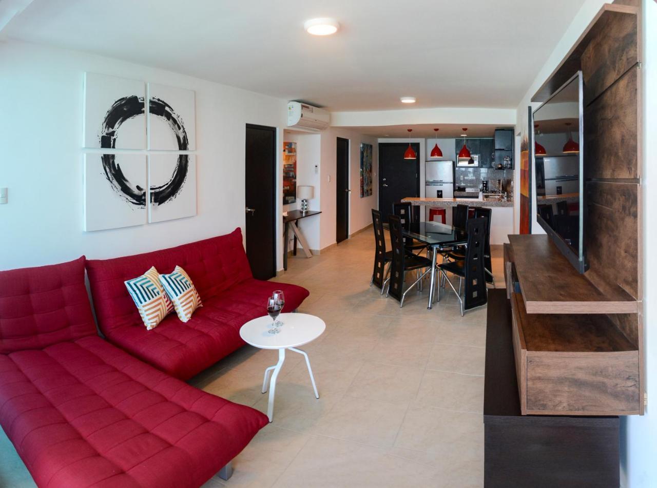 Апартаменты Lindo Departamento Al Pie De Playa Edificio Torre Oceanica Салинас Экстерьер фото